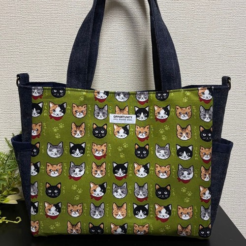 Size denim green - a4, design
